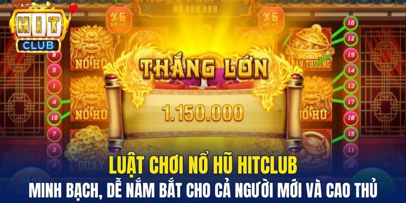 Luật chơi nổ hũ Hitclub minh bạch, dễ nắm bắt cho cả người mới và cao thủ